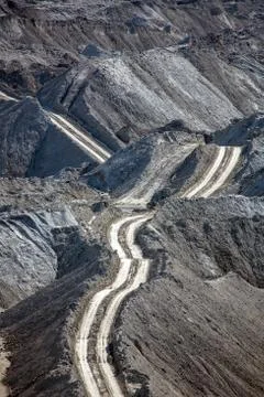 Road in the mine Foto stock