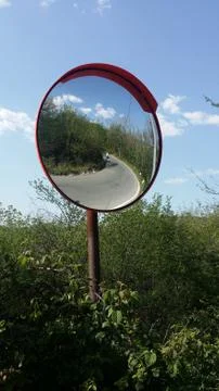 Road mirror Stock Photos