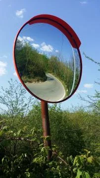 Road mirror Stock Photos