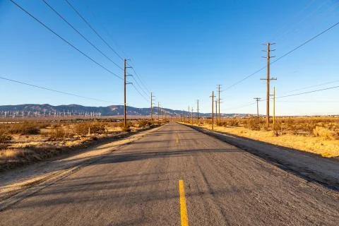 A Road in Mojave Foto stock