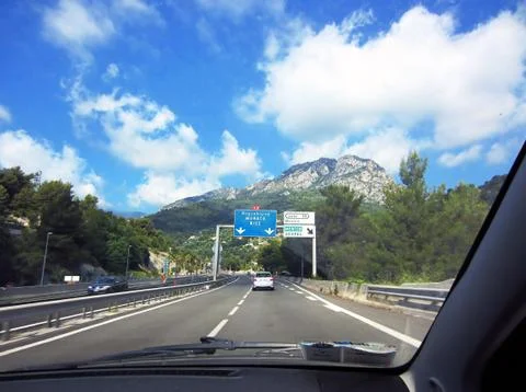 Road to monaco Stock Photos