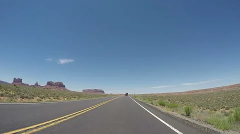 The Road to Monument Valley Time Lapse Stock Footage 65172361