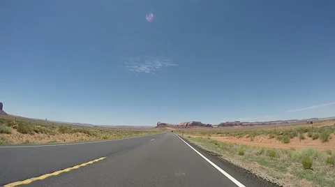 The Road to Monument Valley Time Lapse Stock Footage 65172599