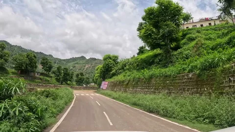 Road to Morni Hills Stock Footage 313531431