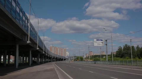 Road in Moscow Stock Footage 53378161