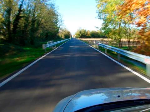 Road motion blur Stock Photos