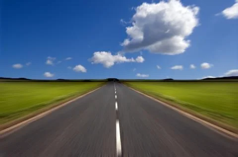 Road with motion blur Stock Photos