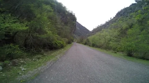 Road in motion Stock Footage 61128260