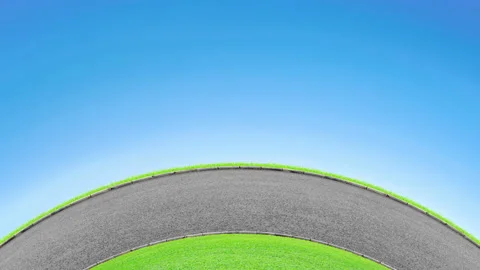 Road in motion Stock Footage 134581620