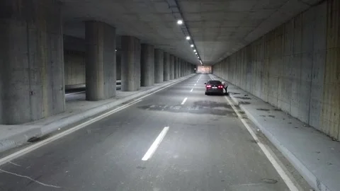 Road motor drone Stock Footage 244740114