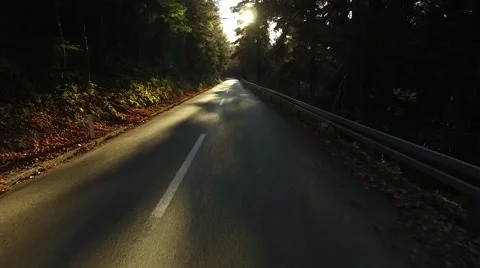 Road in the mountain aerial 動画素材 56945314