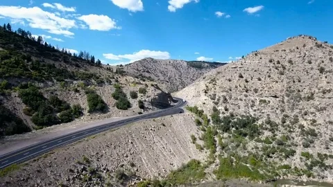 Road on a mountain Stock Footage 69209879