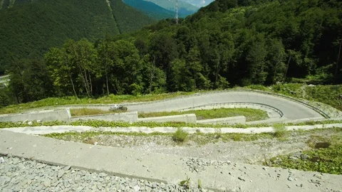 Road on the mountain 動画素材 94722704