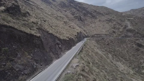 ROAD ON THE MOUNTAIN Stock Footage 326228606