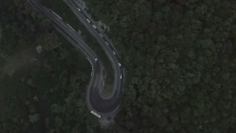 The road in the mountain forests. Stock Footage 150107860