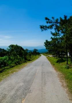 Road on the mountain Foto stock