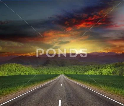 Road in mountain. Stock Photos