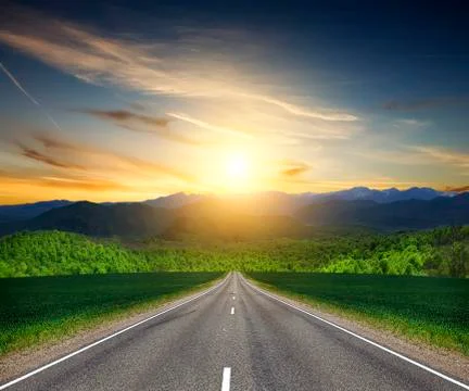 Road in mountain. Stock Photos