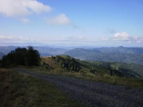 Road on the mountain Stock Photos