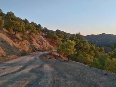 Road to mountain Foto stock