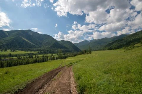 Road in the mountain Stock Photos