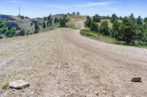 The road to the mountain top Stock Photos