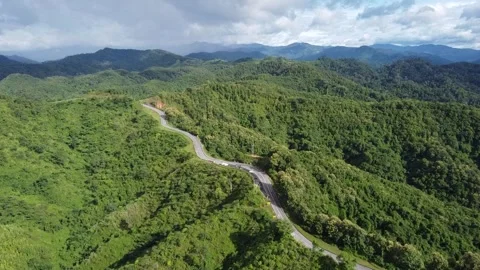 Road in mountain1 Stock Footage 302271593