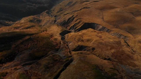 Road in the Mountains 4K epic Drone flight Caucasus hills and valley beauty Stock Footage 97957944
