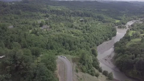 The road in the mountains of Abkhazia. Stock Footage 147681359