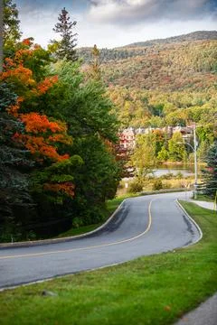 The road in the mountains of Canada Stock Photos