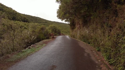 The road in the mountains. Drone Stockbeeldmateriaal 120741159