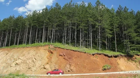 Road in Mountains Stock Footage 10742120