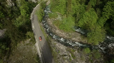 Road in mountains Stock Footage 49410062