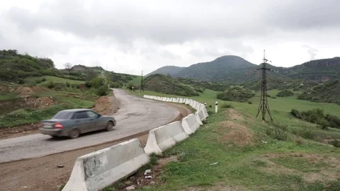 Road in the mountains Stock Footage 112889327