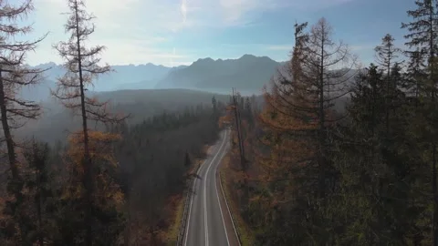 Road to the mountains Stock Footage 165238286