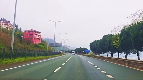 Road in the mountains Stock Footage 277169443