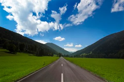 Road in the mountains Stock Photos
