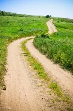 Road in the mountains Foto stock