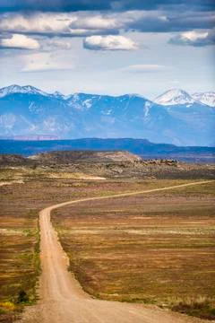 Road to the mountains Stock Photos