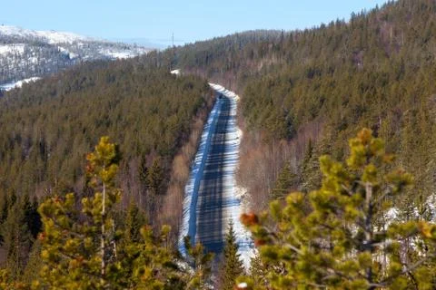 Road in the mountains Stock Photos