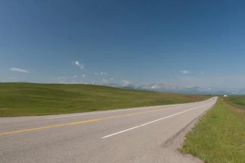 Road  to the mountains Stock Photos