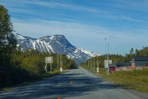 Road up to the mountains Stock Photos