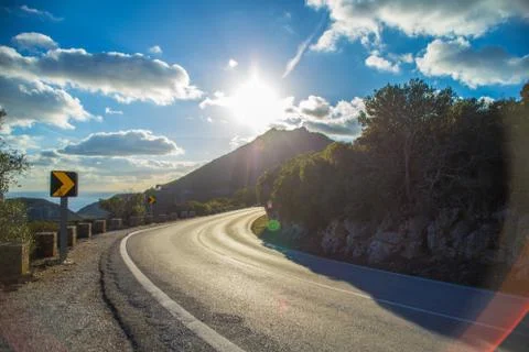 Road in the Mountains Stock Photos