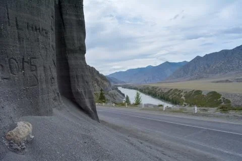 Road in the mountains Stock Photos
