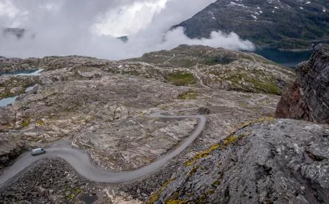 Road on the mountains Stock Photos