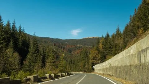 Road to the mountains Stock Photos