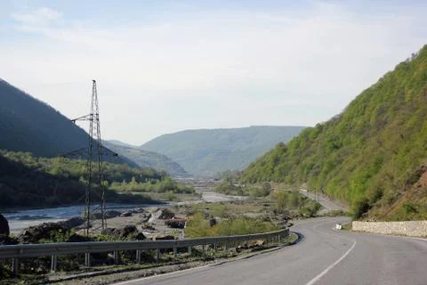 Road in the mountains Stock Photos