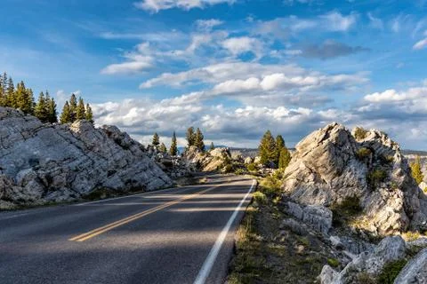 Road in the mountains Stock Photos