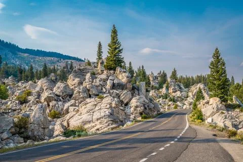 Road in the mountains Stock Photos
