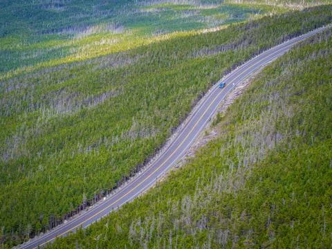 Road in the mountains Stock Photos